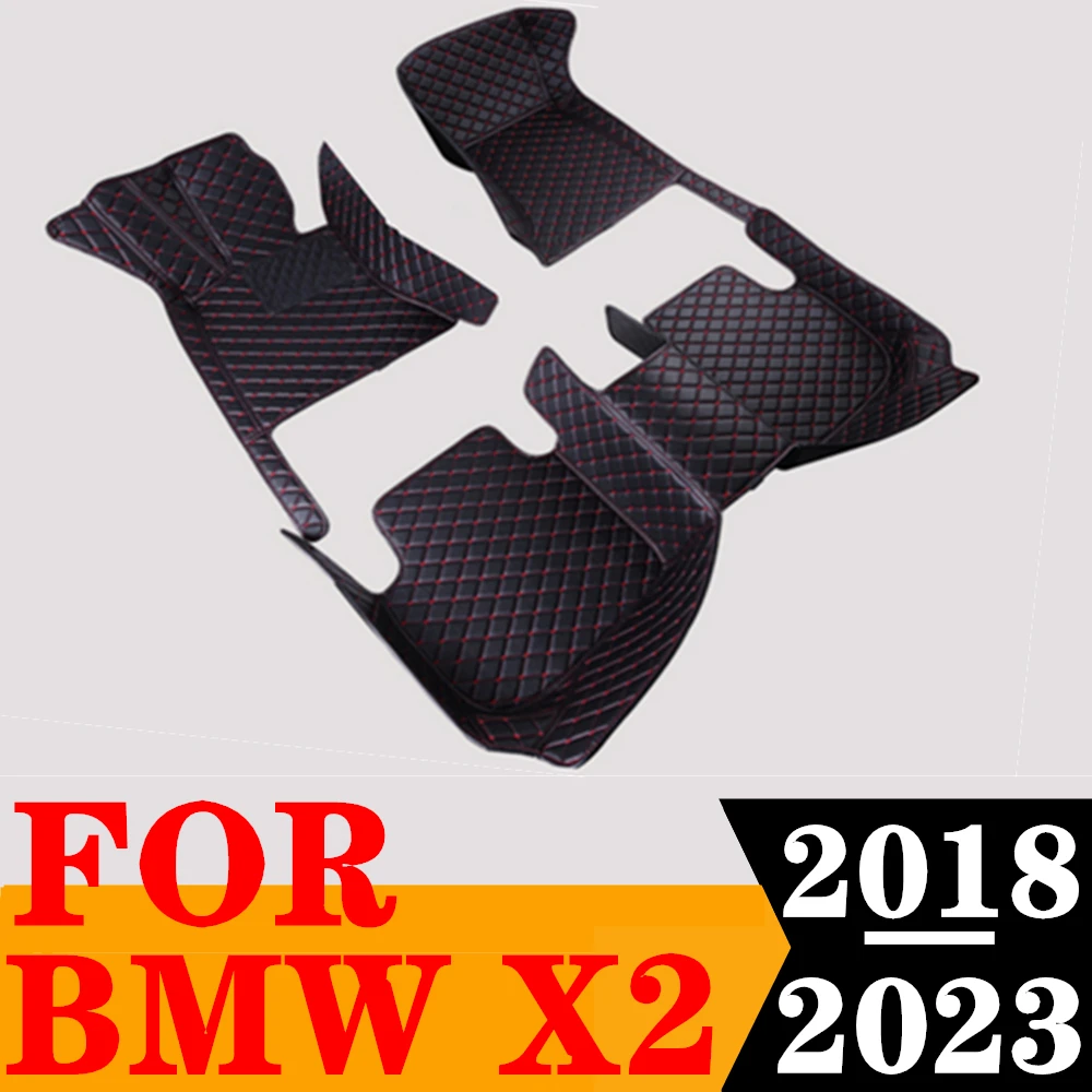 

Sinjayer Waterproof Leather Custom Fit Car Floor Mats Front & Rear FloorLiner Auto Parts Carpet Mat For BMW X2 2018 2019 2020-23
