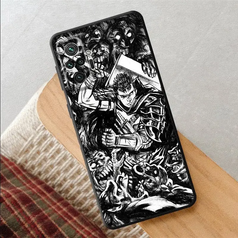 Чехол для телефона Berserk Comics Anime Cool Xiaomi Redmi Note 7 8 T S 10 11 12 Pro ProPlus 13