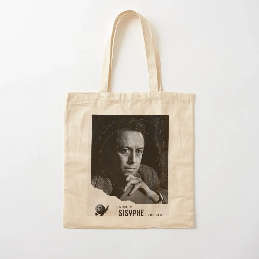 Сумка-тоут The Myth of Sisyphus от Albert Camus Большая сумка Женская для покупок Холщовая через