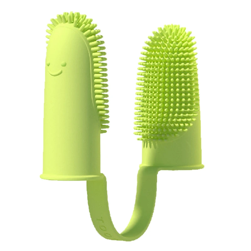 

Dog Cat Finger Toothbrush Full Surround Bristles for Easy Teeth Cleaning Dental Care for Puppies Cats and Small Pets