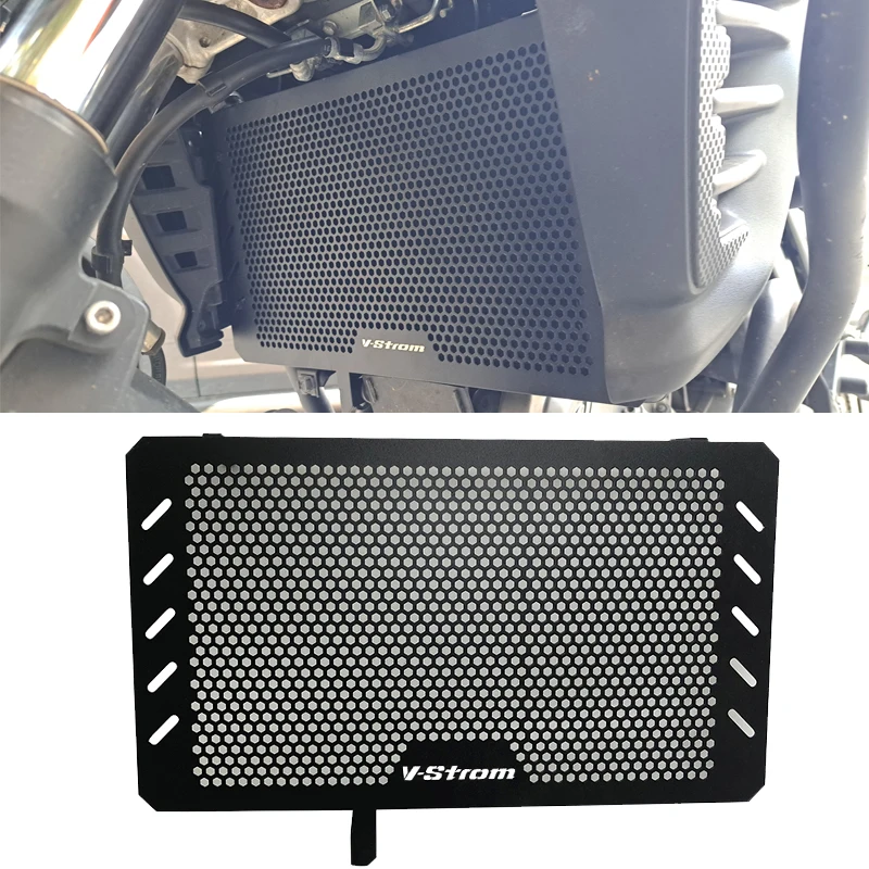 

For Suzuki V-STROM DL650 VSTROM DL 650 VSTROM650 2013-2019 Motorcycle Radiator Grille Guard Protector Grill Cover Protection