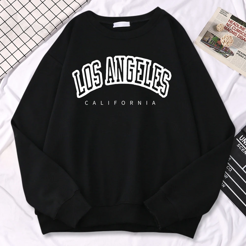 Толстовка с капюшоном Los Angeles California женская модная уличная одежда пуловер свитер