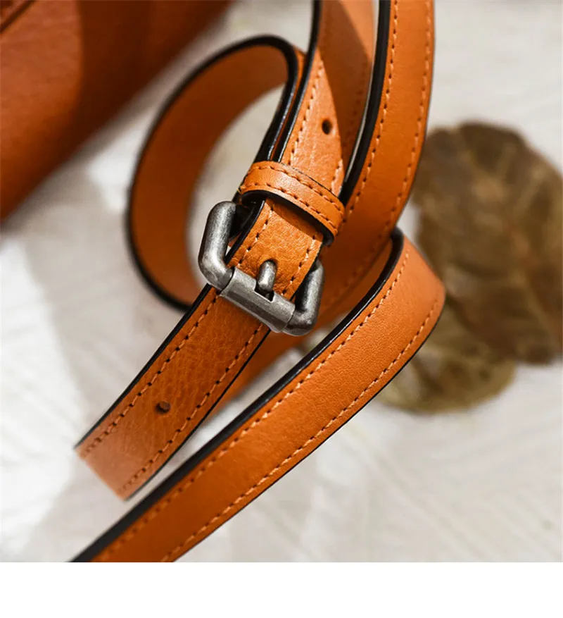 Fashion luxury genuine leather ladies cute crossbody bag designer simple soft real cowhide women's party small shoulder bag