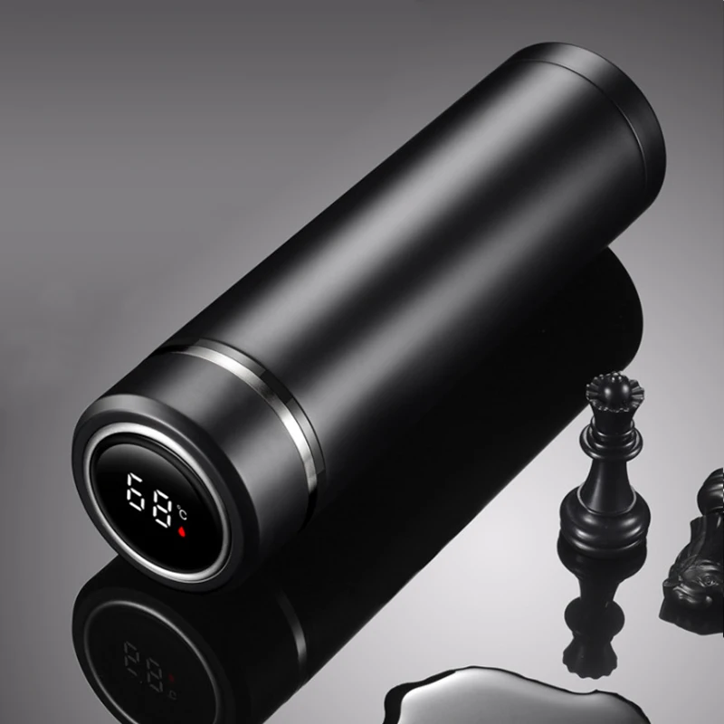 

Intelligent Thermos Cup Male and Female Portable Students Smart Vacuum Flasks High-End Simple Thermoses Coffee Cup Water Bottle
