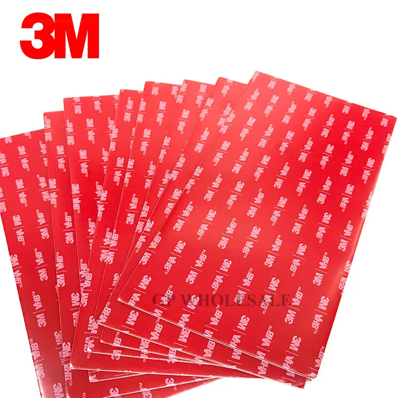 8 sheets 3M 4991 VHB Double Sided Adhesive Foam Mounting Sticker Gasket 100mmx200mm, 2.3mm thick Very High Bond