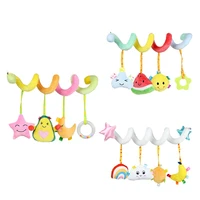 baby rattles educational toys children activity spiral mobile crib toddler bed hanging bell kids stroller hanging plush doll