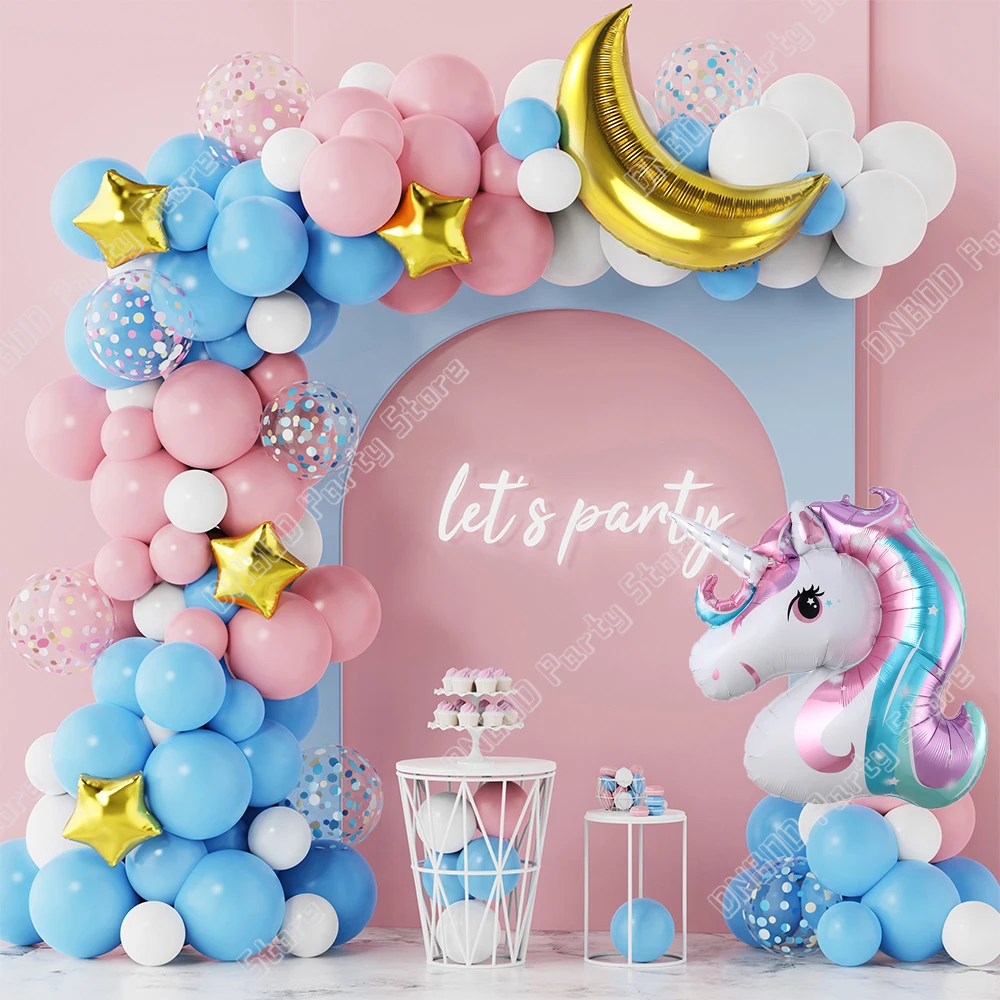 

139pcs Macaron Rainbow Balloons Garland Arch Kit Unicorn Birthday Party Wedding Decor Kids Baby Shower Birthday Latex Balloons
