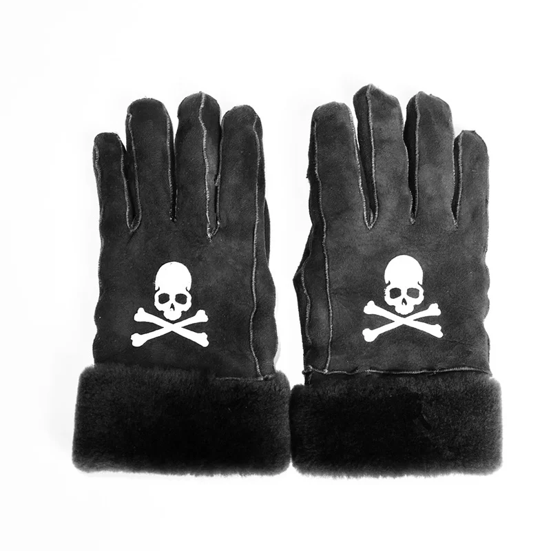 

2024 Mastermind main line leather gloves MMJ fur integrated finger plush ST06