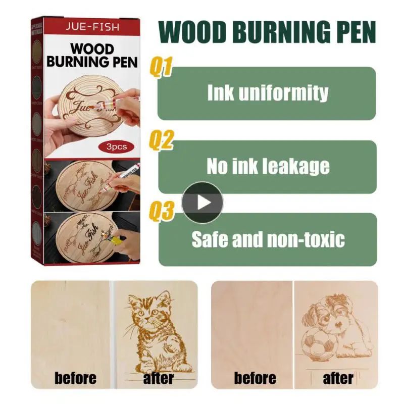 

Multipurpose Contour Pencil Wooden Burning Pen Suit Plastic Wood Burning Pen Writing Instruments Arpenters Stores