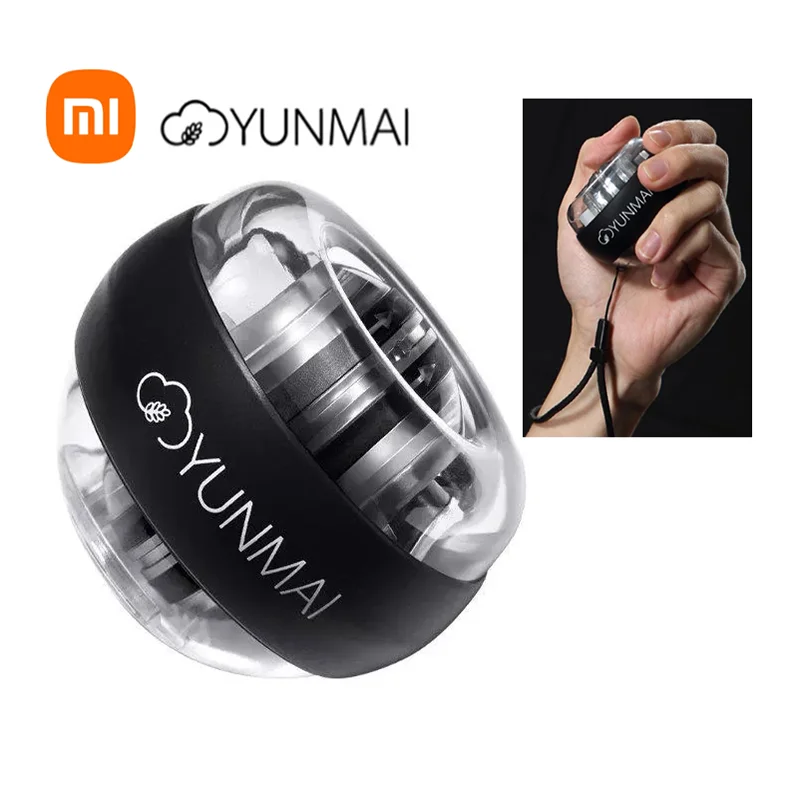 

Xiaomi Youpin Yunmai Powerball антистрессовый тренажер для запястья светодиодный гироскол необходимый Спиннер Гироскопический тренажер для предплечья ...