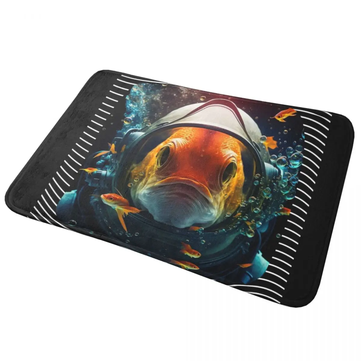 

Goldfish Scuba Diver Doormat Non-slip Super Absorbent Bathroom Floor Mats Home Entrance Rugs Living Room Bedroom Carpet Footpad