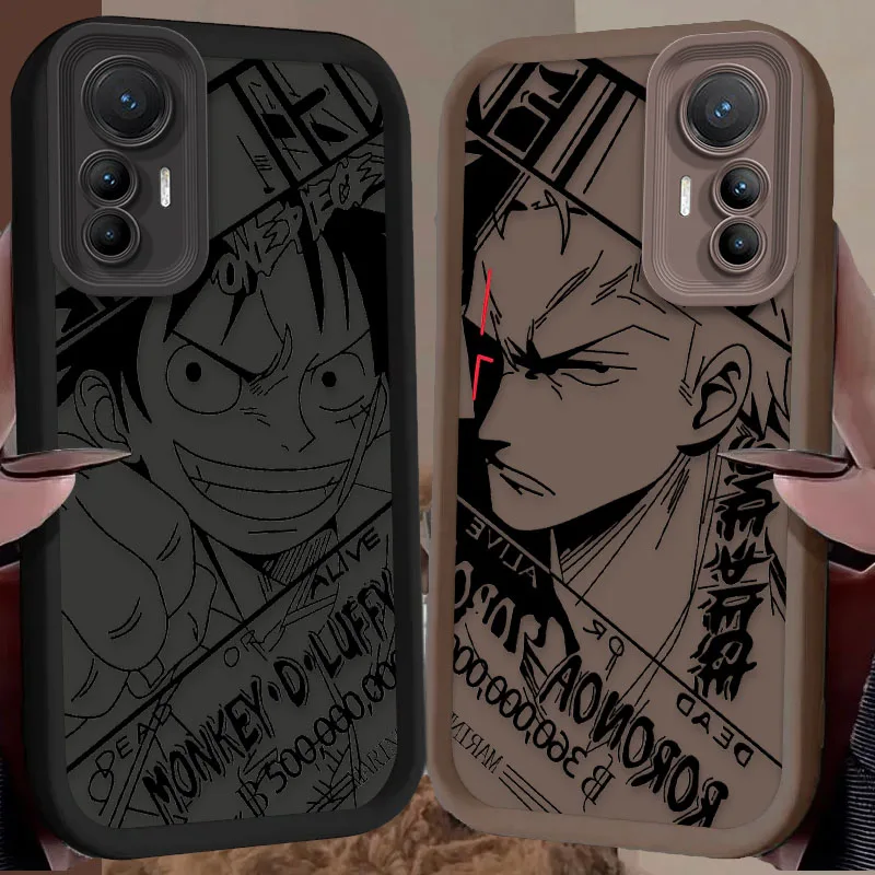 Чехол из аниме O-One Piece для Xiaomi Mi 13T 12T 11T 13 12 11 Lite 5G NE POCO X6 X5 X4 GT X3 NFC F3 F4 F5 F6 M6 Pro 4G M5S C65 Etui