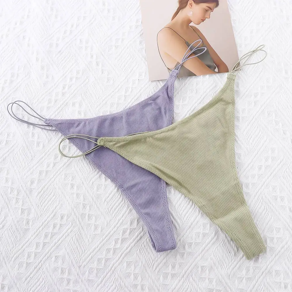 

Female Women T Pants Bikini Low Rise Cotton G Strings Thongs Underwear Panties