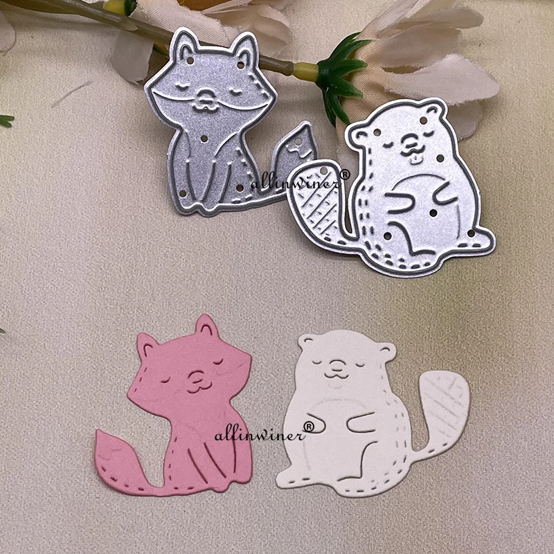 

Новинка 2022, серия милых животных, сделай сам, рельефный шаблон для вырезания металла, скрапбукинга, рельефный шаблон, трафареты