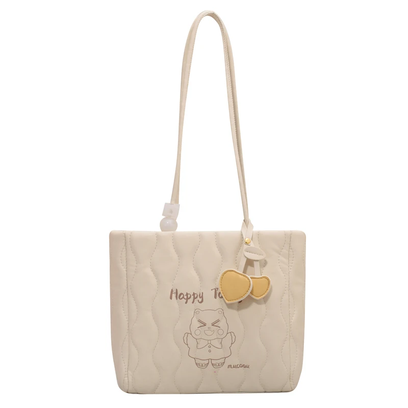 

New Branded Women's Bags High capacity Shoulder Bags Fashion Shopping Bag Handbags Purses Cartoon Pictures Simple Female Bag