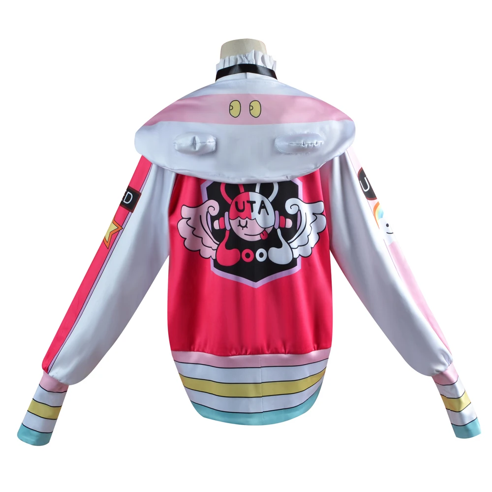 Аниме цельный фильм красная Ута Косплей костюмы косплей одежда парик Хэллоуин