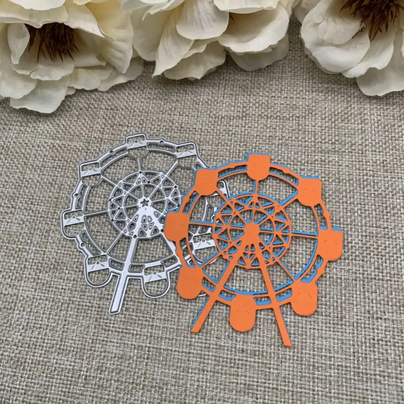 

Металлические трафареты для украшения колеса обозрения, трафареты для «сделай сам», скрапбукинг, декоративная ручная работа, шаблон для высечки, форма