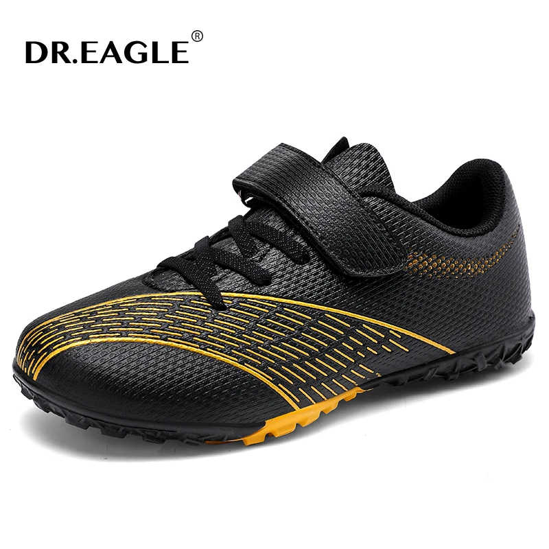 

DR.EAGLE Men Women Unisex Ultralight Soccer Shoes Kids Boys Girls Outdoor Grass Non-Slip FG/TF Football Sneakers Boots Cleats