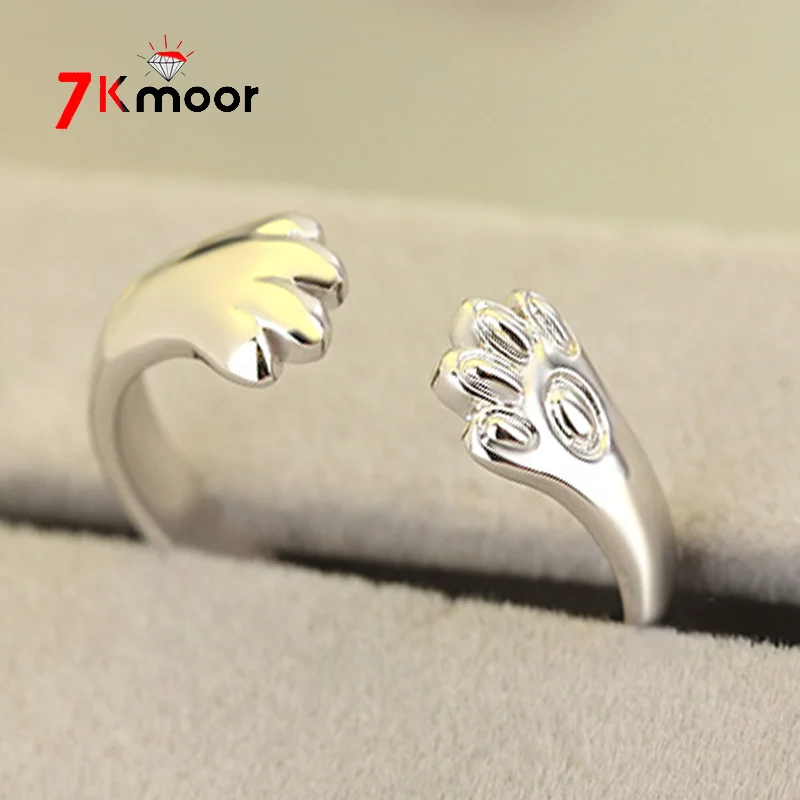 Женское кольцо с когтями в виде кошки |