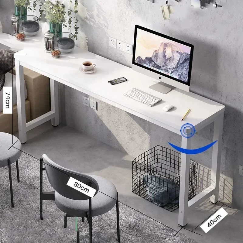 Учебный стоячий стол угловой компьютерный рисунок длинный для спальни