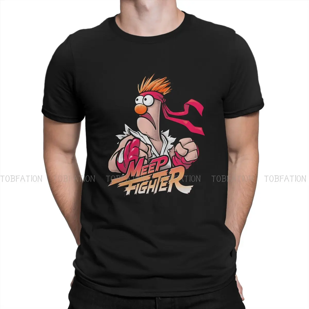 

Beaker Meep Fighter Street Classic Unique TShirt Disney The Muppets Fozzie Bear TV Leisure T Shirt Newest T-shirt For Adult