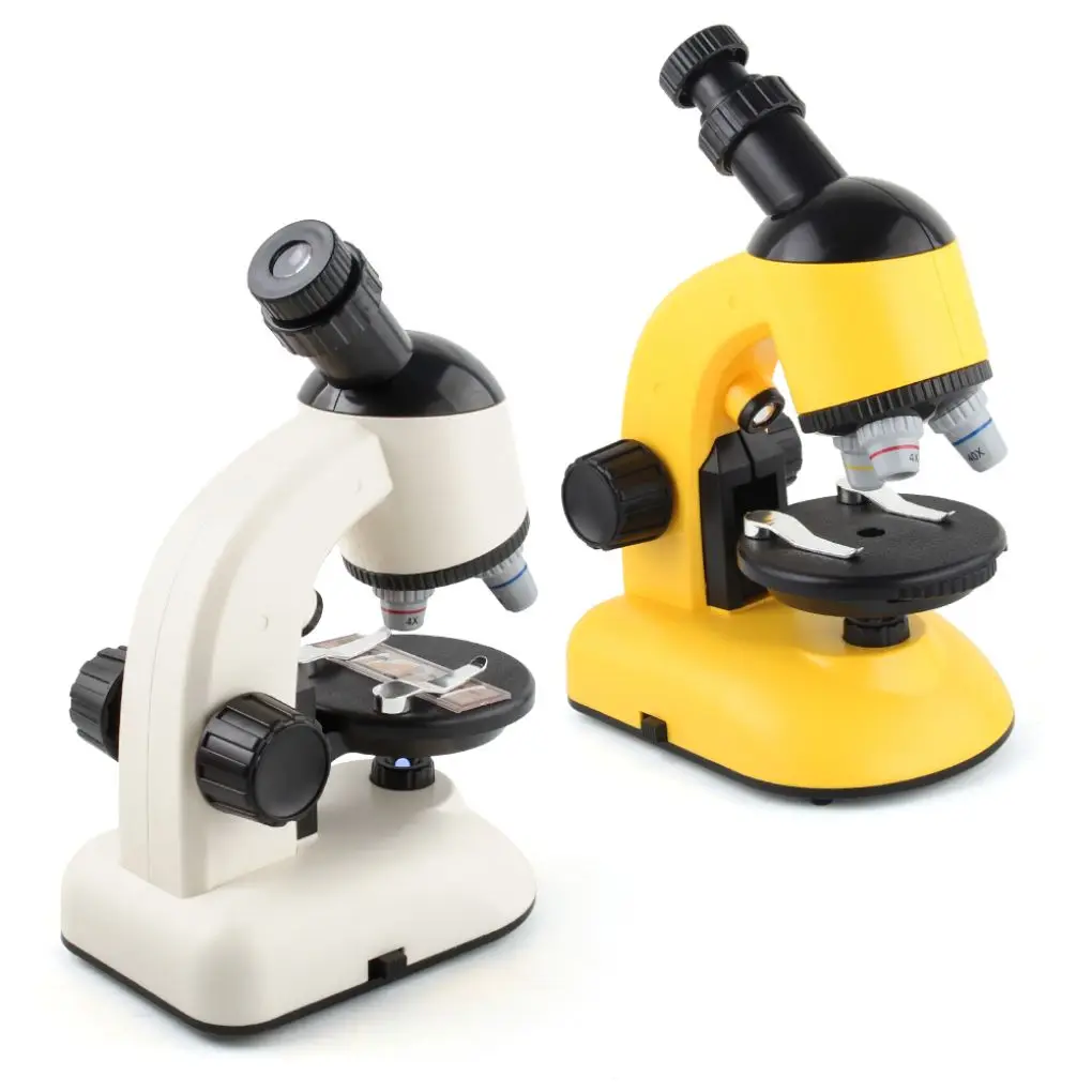

Students Rotatable Microscope Tabletop 1200X LED Microscopes Magnifying Glass Science Tool Educational Supplies Yellow