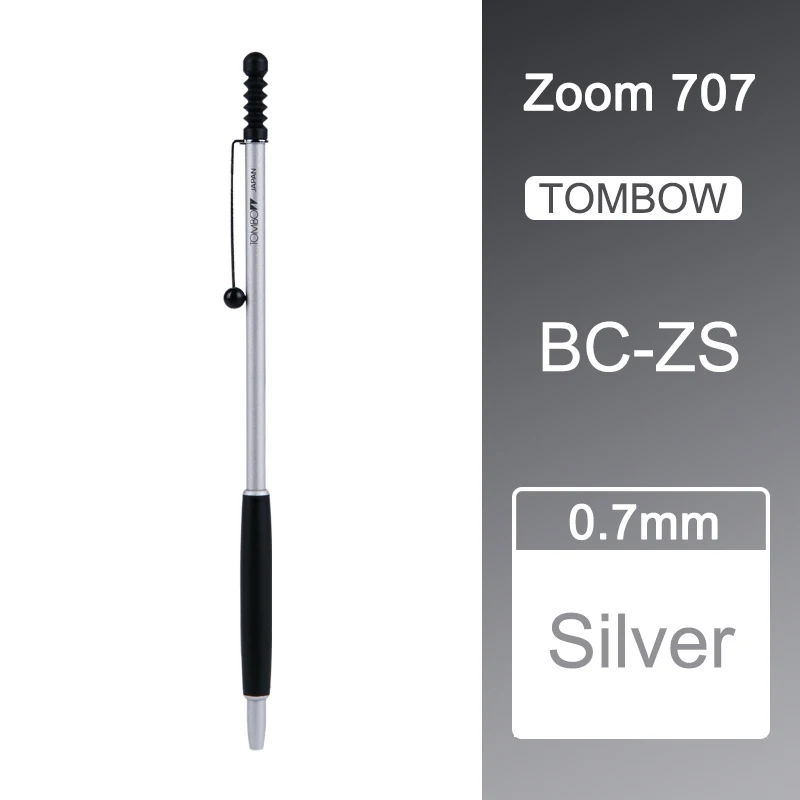 

Шариковая ручка TOMBOW ZOOM707 металлическая чёрная 0,7 мм
