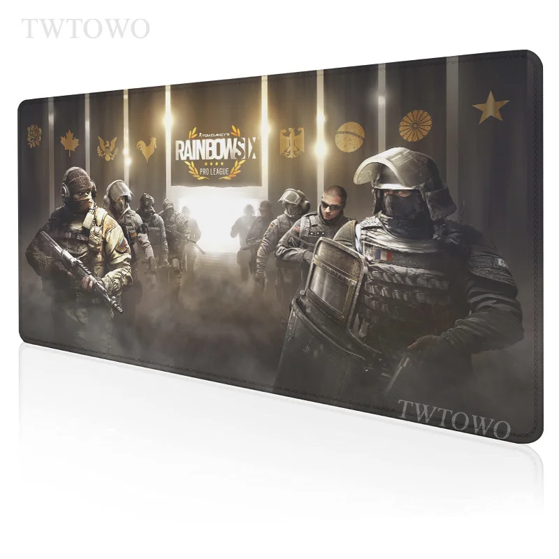 

Rainbow Six Mousepad Home Computer Custom XXL Desk Mats Mouse Mat Gamer Natural Rubber Carpet Anti-slip Mouse Mat Mice Pad