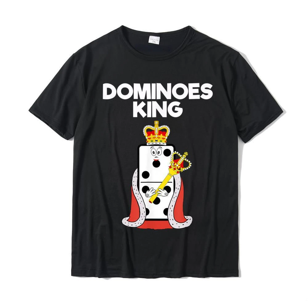 

Dominoes T-Shirt Funny Dominoes Hot Selling Cotton Short Sleeve T-shirt Men's Letter Loose Large Top