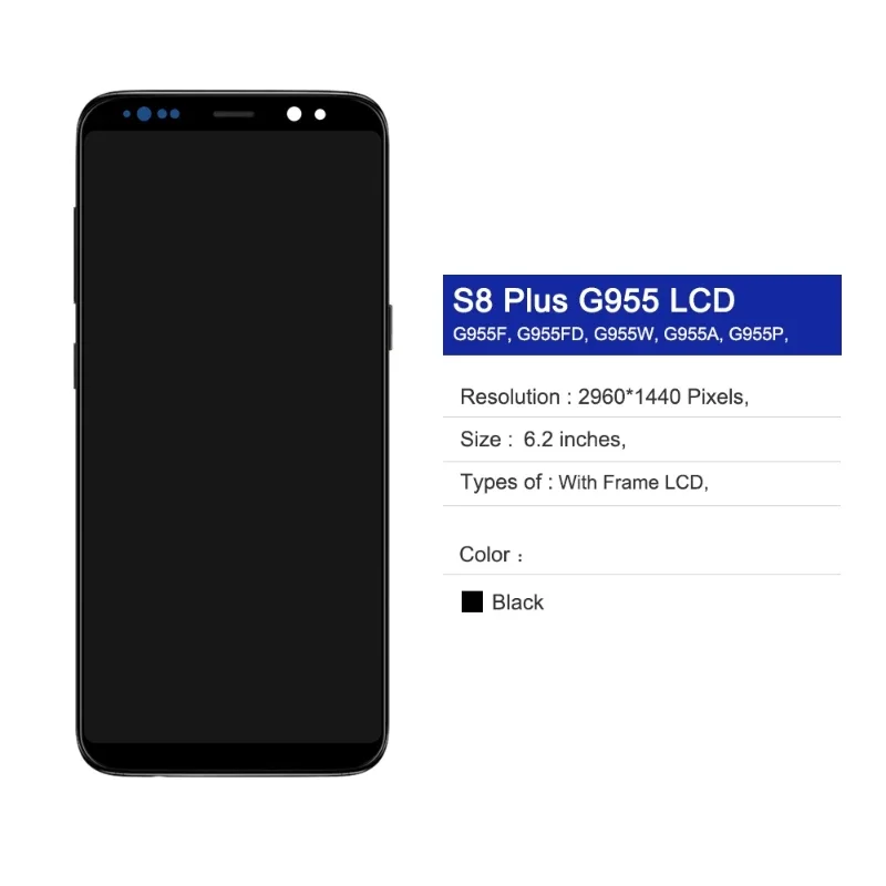 Для Samsung Galaxy S8 Plus + ЖК-дисплей с сенсорным экраном и заменой рамки TFT S8P Дисплей G955F