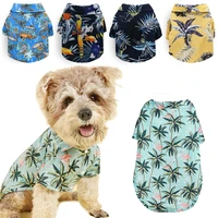hawaii dog clothes summer beach pet t shirt for small medium larger dogs puppy cat chihuahua clothing pet costume coat