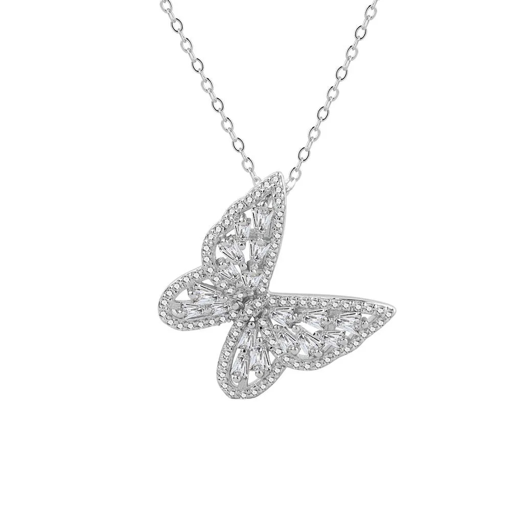 

21-50cm 925 Silver Necklace Butterfly Necklace Fashion Gift Hot Selling Jewelry For Decoration 2022 New