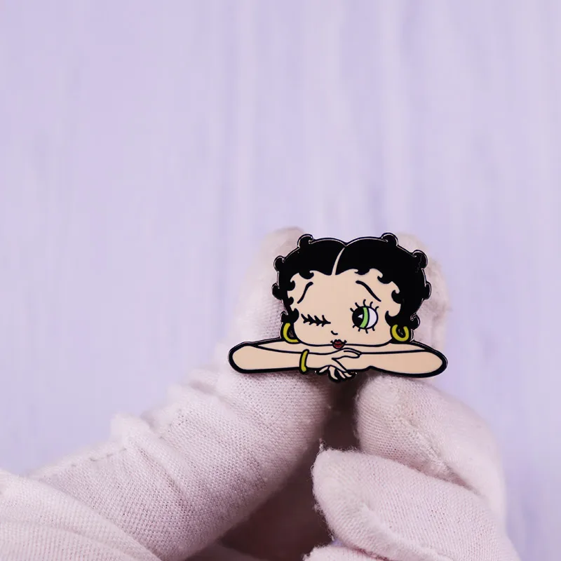 

Pretty Doll Hard Enamel Pins Cartoon Character Brooch Anime Badge Ornament Beauty Jewelry Accessory Gifts for Women Girls