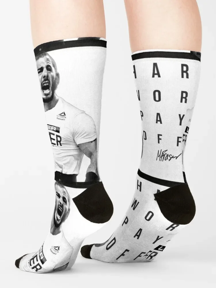 Коврик Фрейзер-Кроссфит игры-усердная работа платит-Новые постерные черно-белые