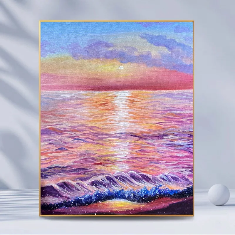 

3414Ann-Tulip diy digital oil painting oil painting acrylic flower painting explosion hand-filled landscape painting