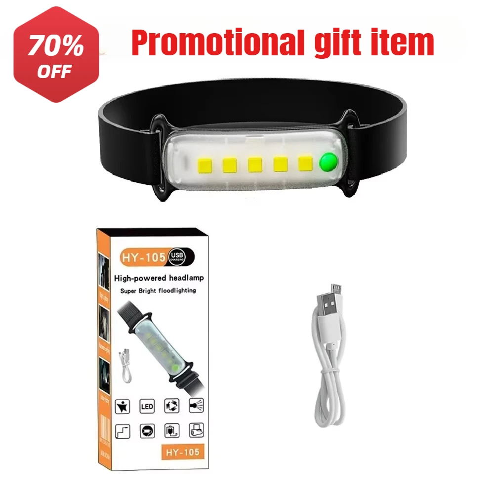 

USB перезаряжаемый красный налобный фонарь