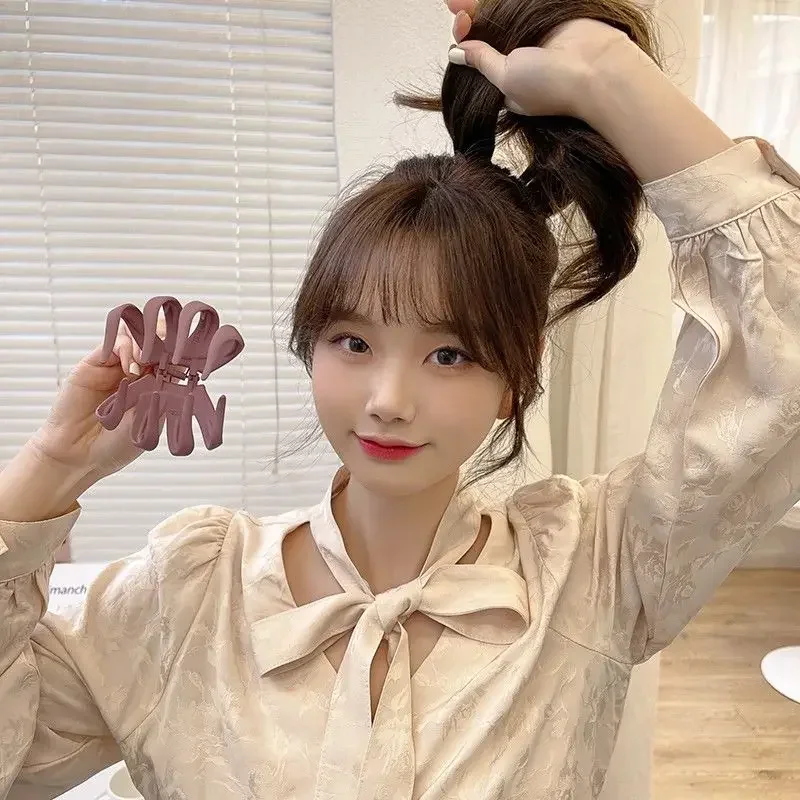 Корейский стиль заколка для волос черные акриловые маленькие заколки женские