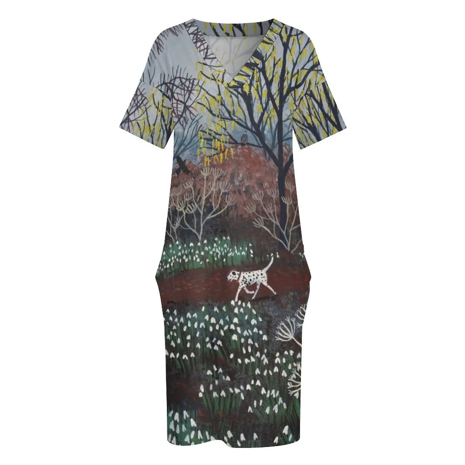 Женское вечернее платье A Brisk Walk Through the Snowdrops из полиэстера