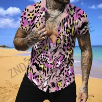 2022 mens clothing hawaiian shirt tie dye luxury man beachwear blouses streetwear 5xl party essentials clothes summer shirts