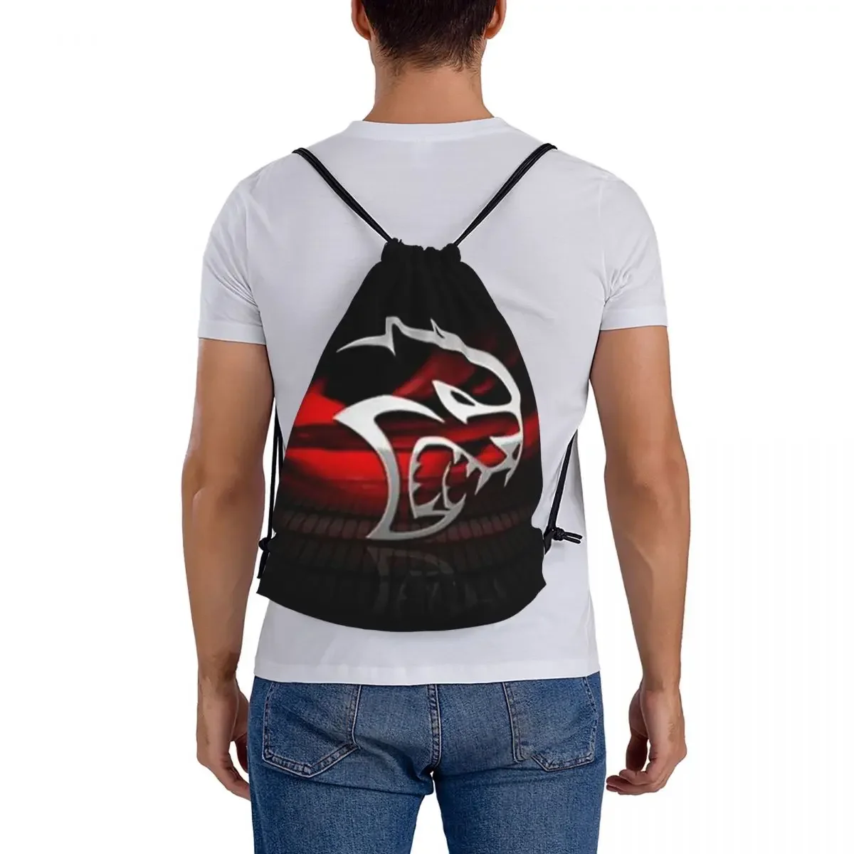 SRT Hellcat Demon Dodge Challenger автомобильные гоночные рюкзаки сумки на шнурке карман
