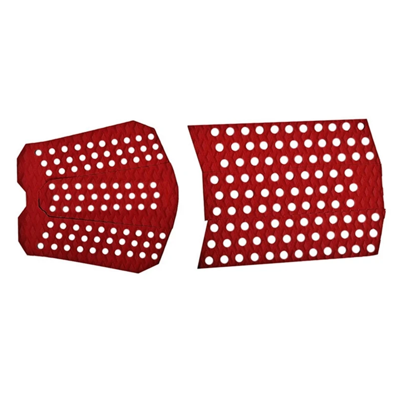 

New-Surfboard EVA Deck Grip Pad Surf Traction Pad Front Pad And Tail Pad Full Set For Surfboard Red Colors
