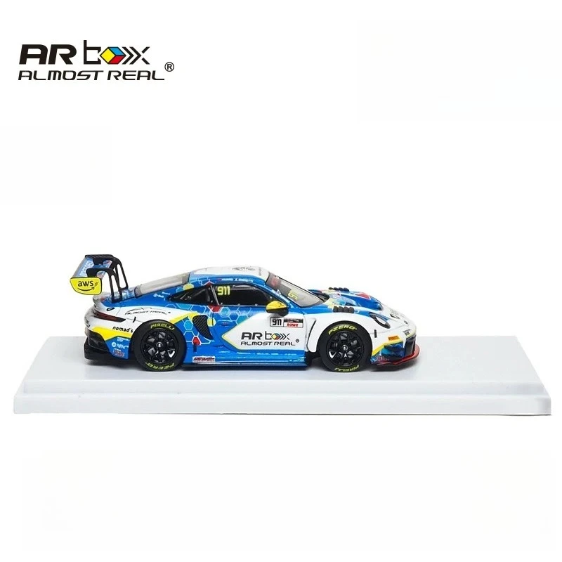 Фото Модель Almost Real AR Box в масштабе 1:464 Porsche 911 GT3 R 2026 GT World Challenge Asia Sepang # Коллекционная модель автомобиля 911 из литого металла №3