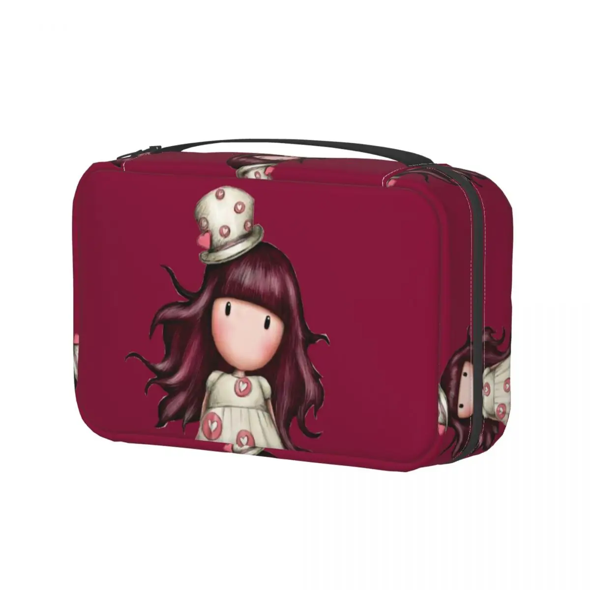 

Gorjuss Santoro Makeup Bag for Women Travel Cosmetic Organizer Cute Girl Cartoon Doll Hanging Storage Toiletry Bags