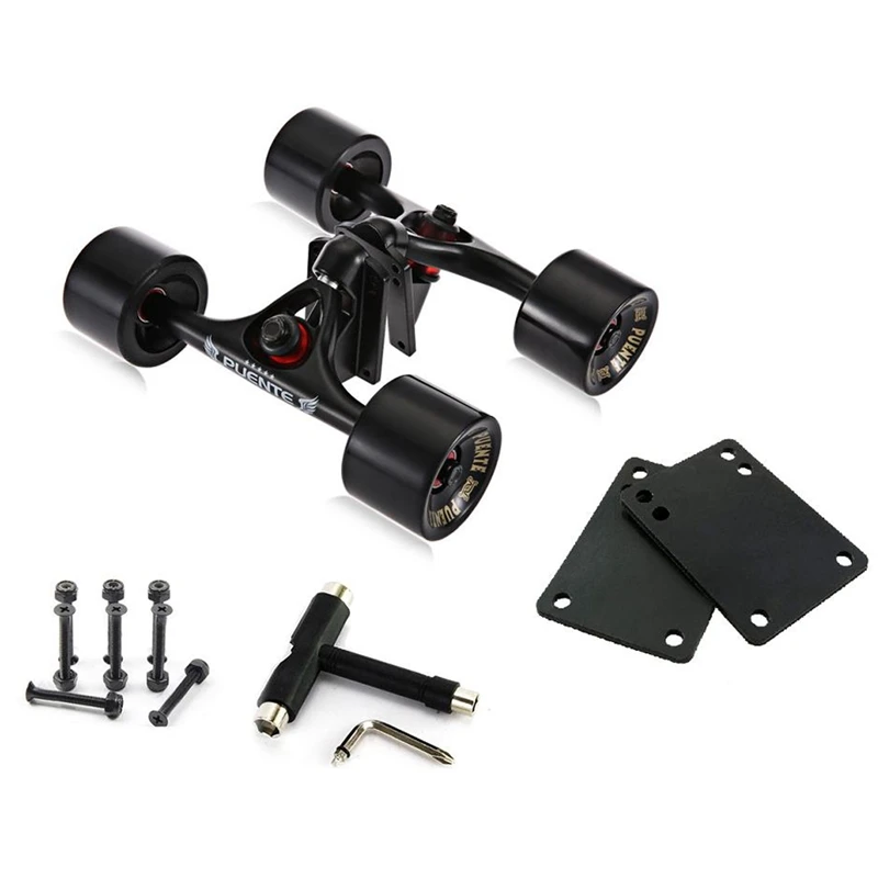 PUENTE Longboard Truck из алюминиевого сплава 2 шт. скейт-грузовик с большими колесами 70 мм