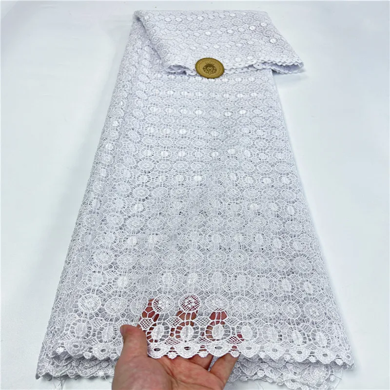 5 ярдов однотонная мягкая Водорастворимая французская гипюровая кружевная