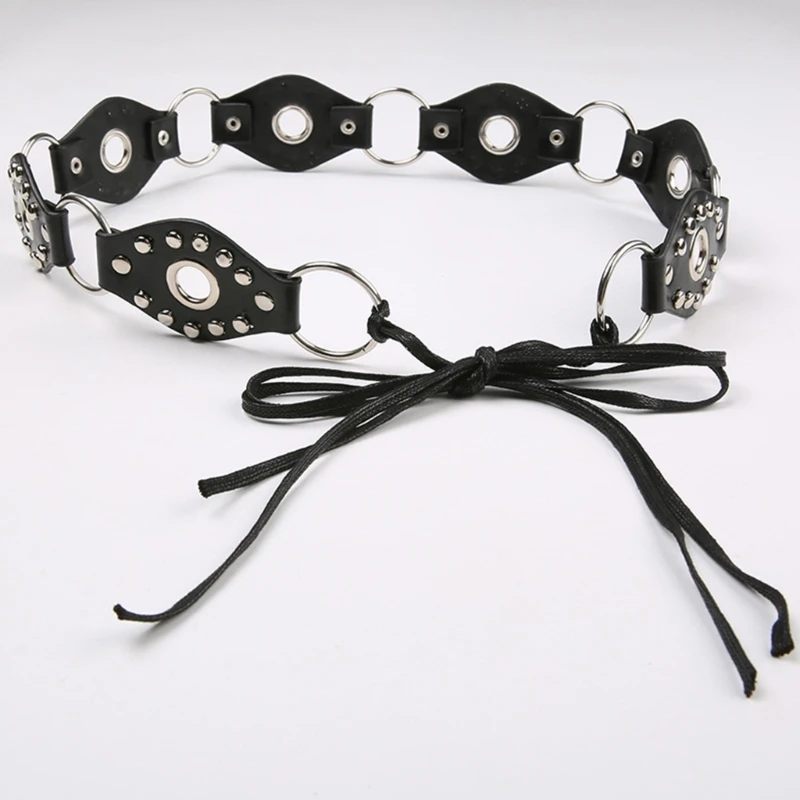 

Punk Body Chains for Dress Stage Dancing for Women Girls Wide Belt Tie Belt
