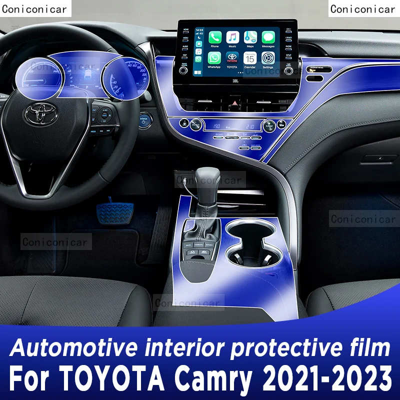 

For TOYOTA Camry 2021-2023 Gearbox Panel Navigation Automotive Interior Screen Protective Film TPU Anti-Scratch Sticker Protect