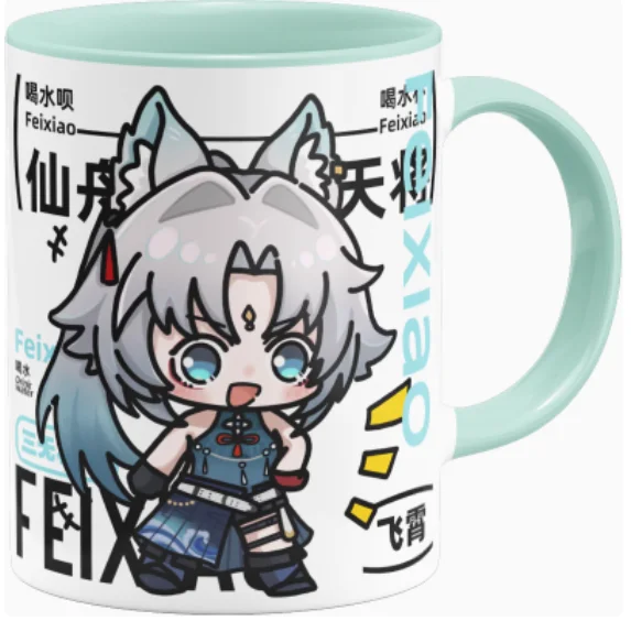Творческая керамическая кружка с рисунком из аниме Honkai: Star Rail Feixiao чашка для воды