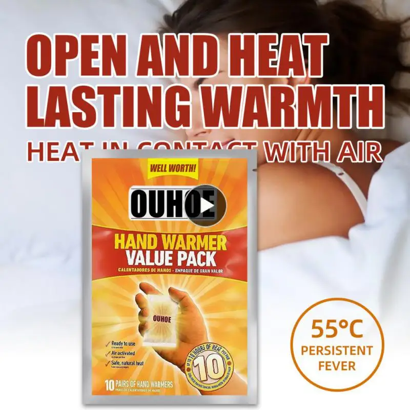 

10/Disposable Hand Warmer Value Pack Self-heating Cold-proof Warming Abdomen Warming Patch Warm Body Patch