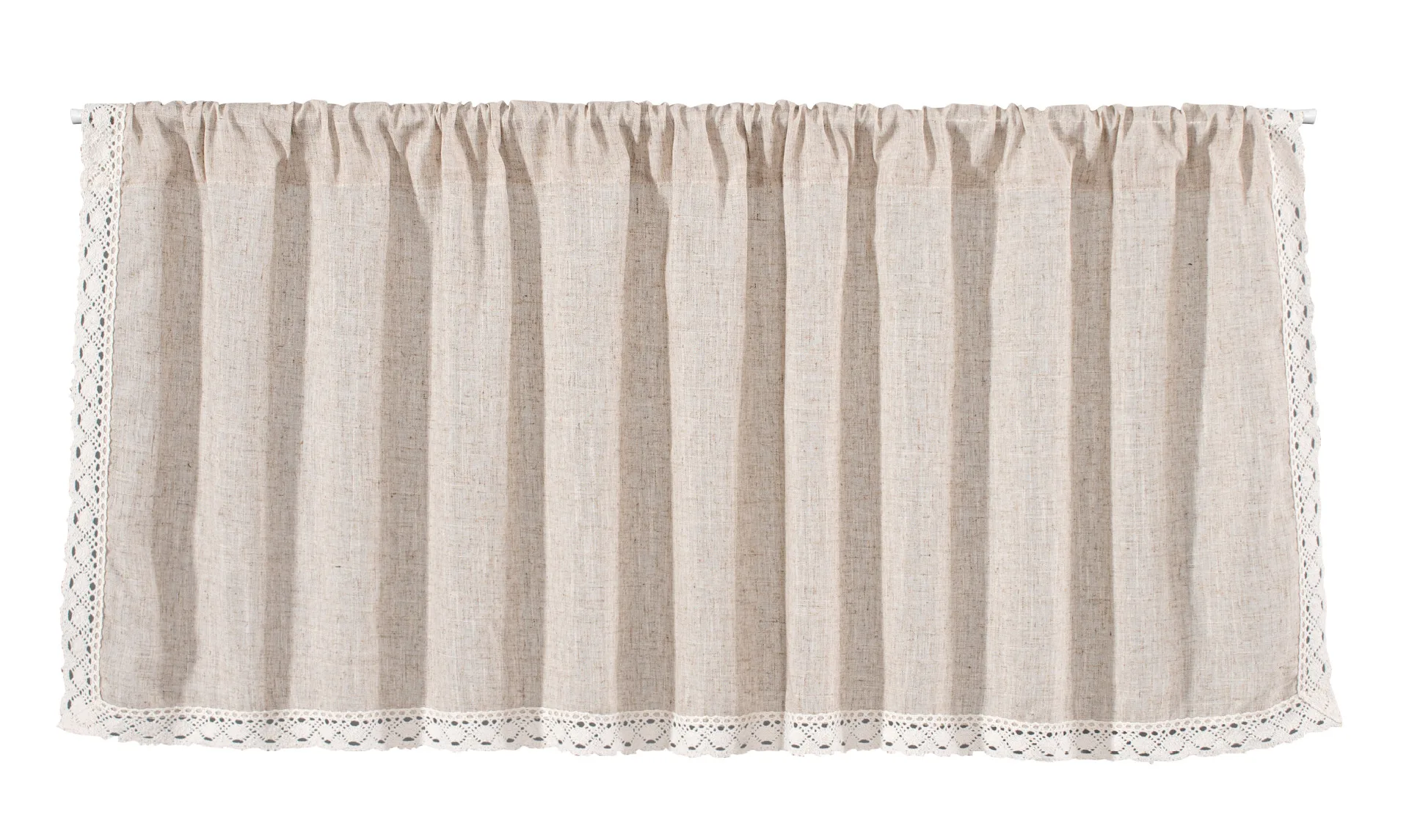 Короткие пылезащитные шторы в скандинавском стиле белые пасторальные для кухни